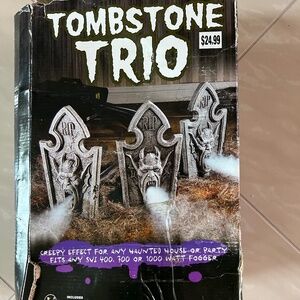 TOMBSTONE TRIO HALLOWEEN YARD DECO